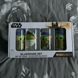 💚🤍Star wars glass set”the child”🤍💚